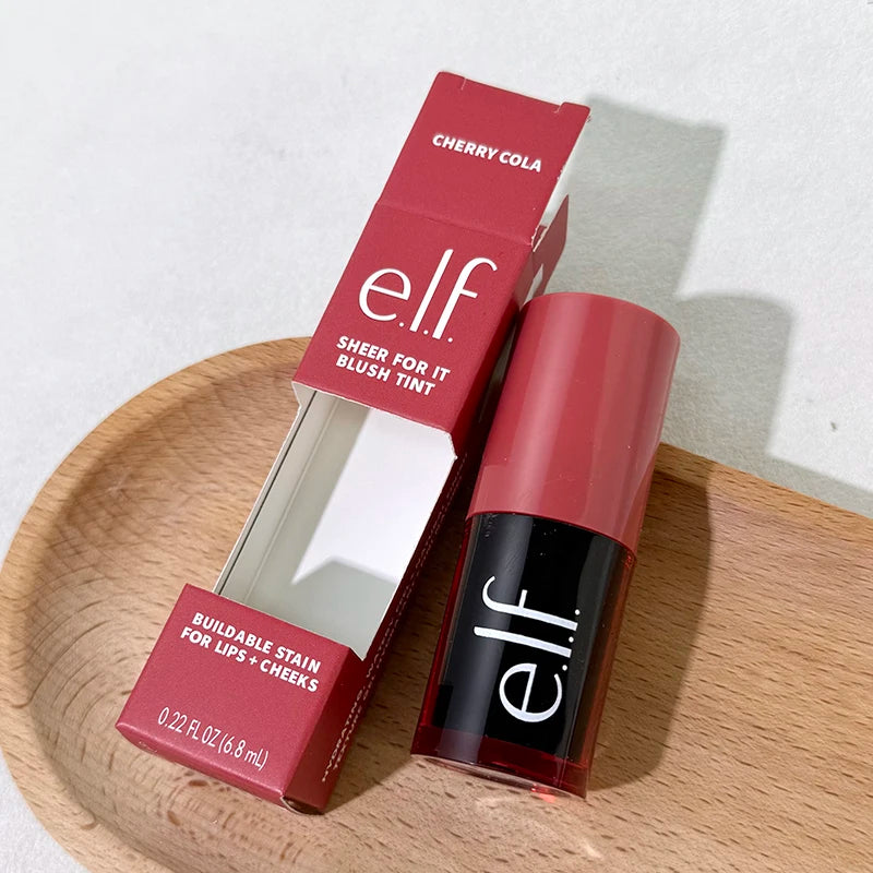 New ELF Liquid Blush Matte Sponge Head Blusher Natural Lasting Brighten Facial Contour Blush Tint Shapes Facial Contours Makeup
