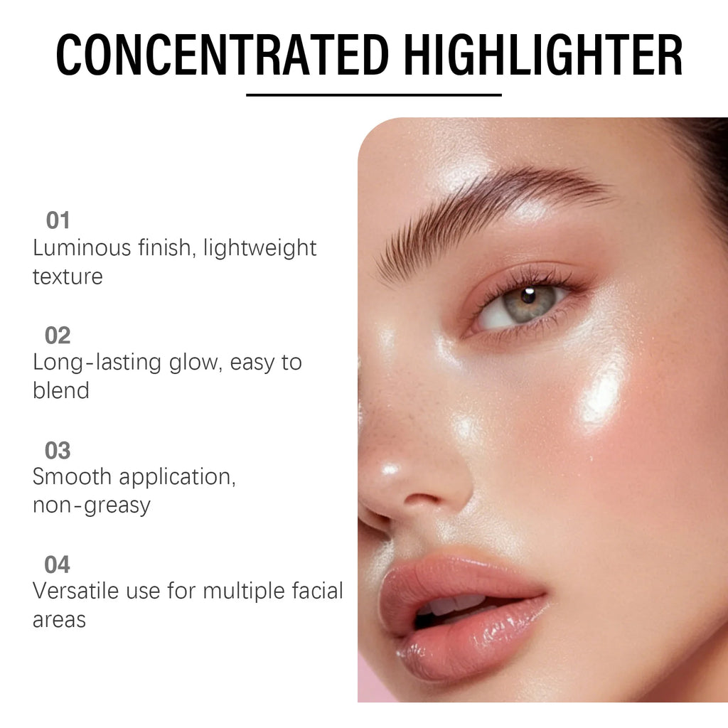 Concentrated Highlighter Liquid Enhance Skin Radiance Refined Makeup Effect Easy Application Suitable Daily Facial Makeup - AliExpress 66
