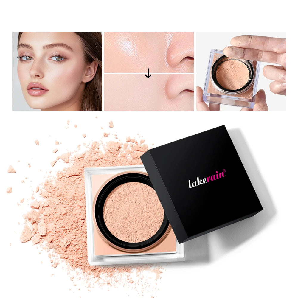 2 Count Loose Setting Powder & Brush Long Lasting Waterproof Oil Control Matte Natural Brightening Face Powder Cosmetics - AliExpress 66