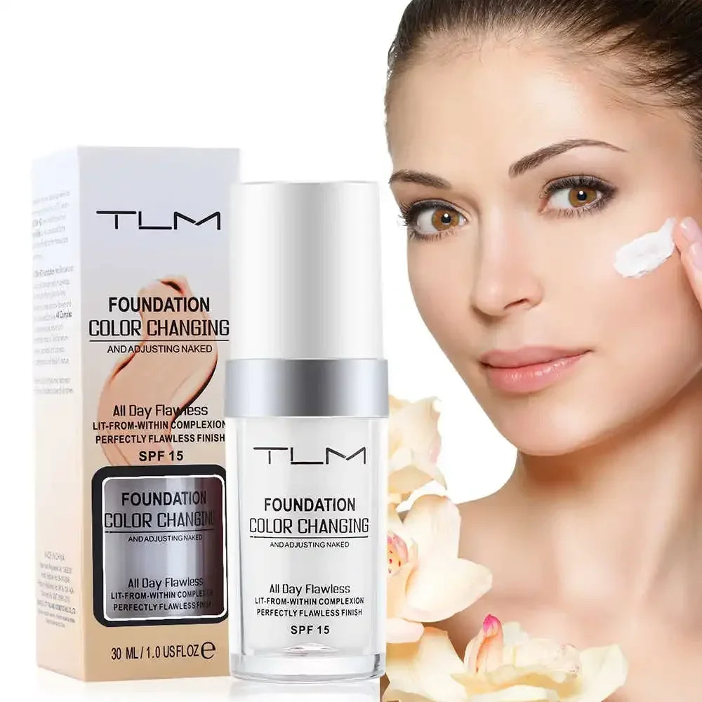 TLM Magic Foundation Color Changing Liquid Foundation Anti-oil Sweatproof Concealer Brightening Hydrating Makeup Flawless Base - AliExpress 66