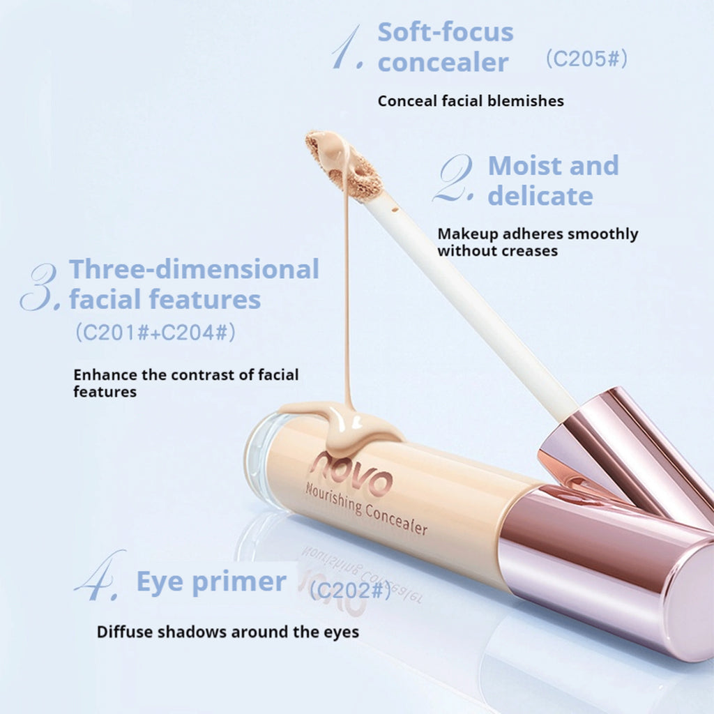 NOVO Refreshing&Nourishing Concealer Is Light and Thin in Texture, Which Partially Modifies Daily Facial Makeup