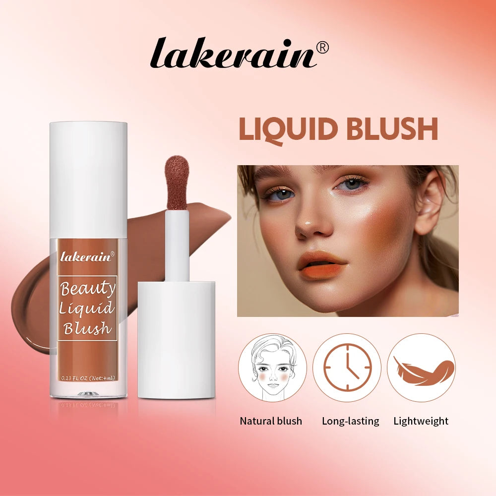 Beauty Liquid Blush Moisturizing Creamy Texture Waterproof Sweat-proof High Pigment Long-lasting Color Deeply Hydrating Blush