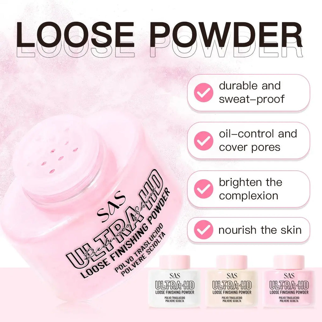 Invisible Pore Setting Powder Matte Finish Oil Free Longlasting Lightweight Loose Powder For Face Makeup - AliExpress 66