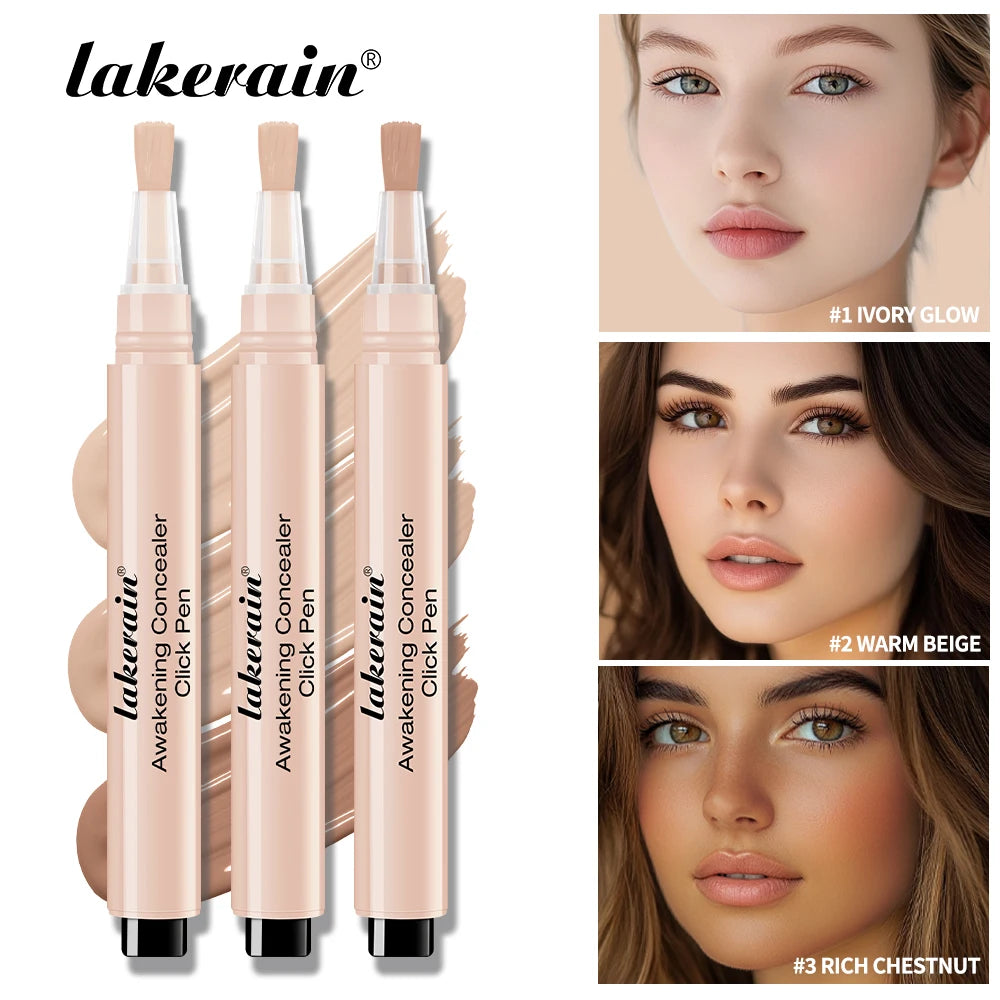 Waterproof Concealer Click Pen 3 Colors Natural Glowing Lightweight Full Coverage Sweat Proof Concealer Pencil Woman Makeup - AliExpress 66