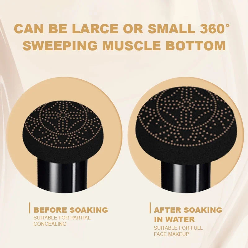 Ocheal BB Cream Air Cushion Compact Make Up Foundation Concealer Cream for Face Cosmetics Makeup Mushroom Head Puff - AliExpress 66