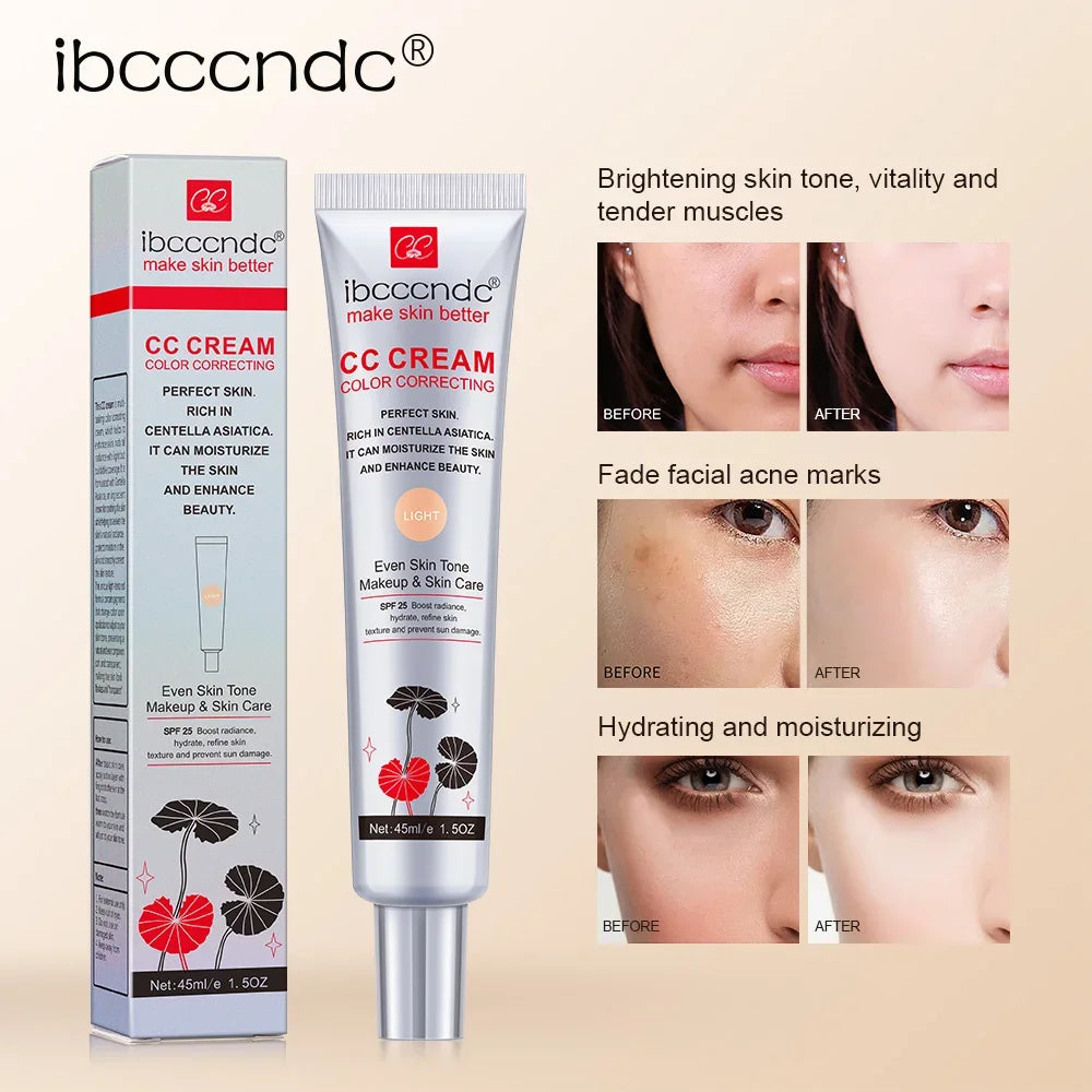 ibcccndc CC Cream Foundation Full Coverage Moisturizing