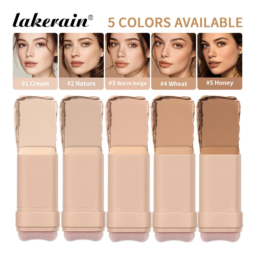Lakerain Matte Foundation Stick Powerful Coverage Brighten Skin Tone Not Easy Melt Lightweight Smooth Texture Foundation Stick - AliExpress 66
