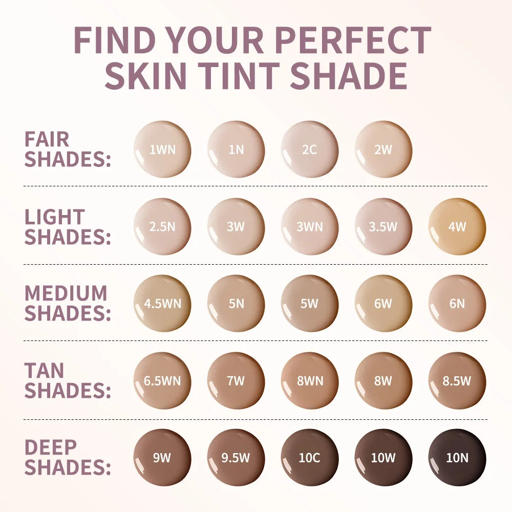 Skin Tint Blurring Elixir Even Skin Tone 12h Long-lasting Natural Finish Hide Pores Fine Lines Lightweight Breathable Skin Tint