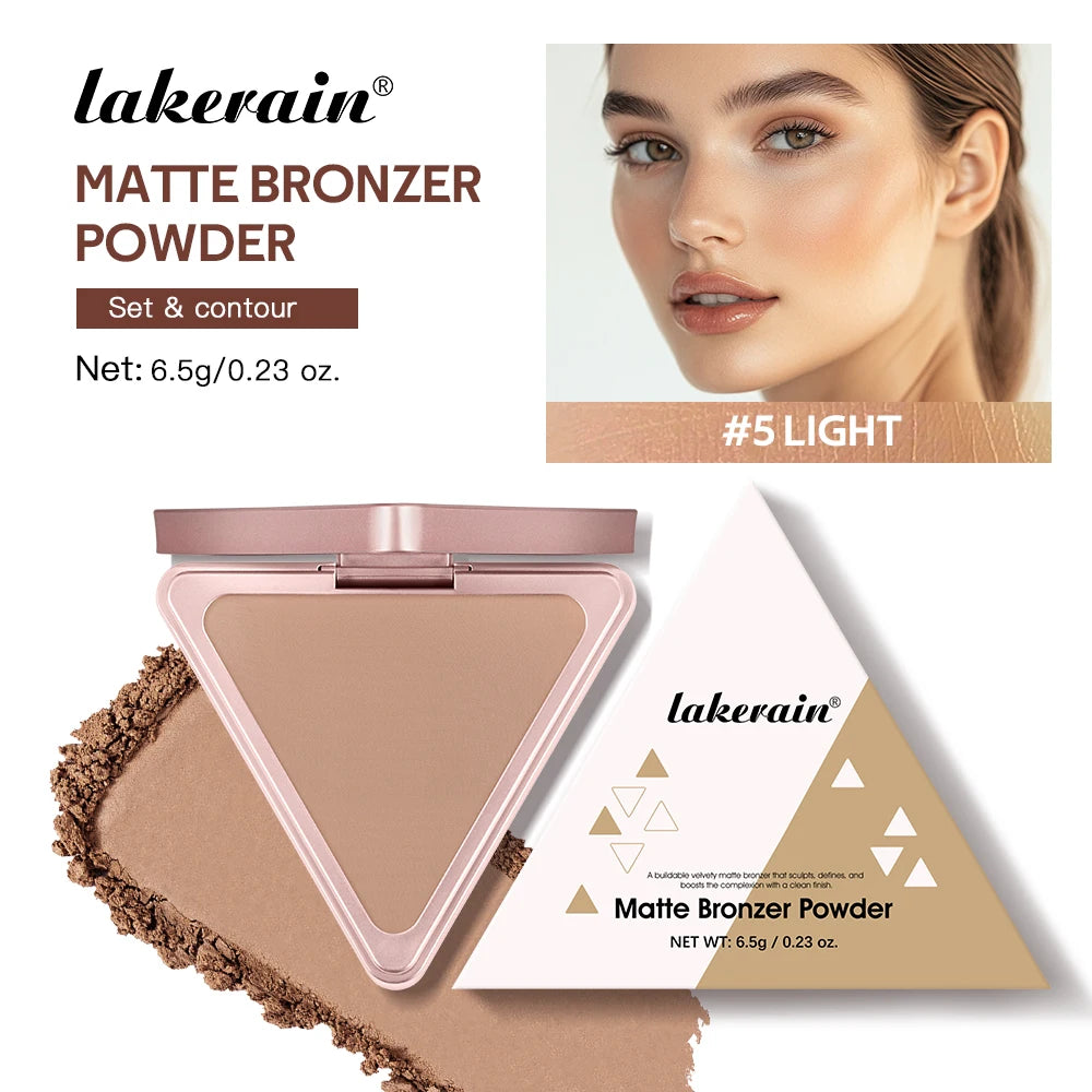 Matte Bronzer Powder Long-Lasting Makeup Effect Waterproof Sweatproof Setting Powder Oil Control Bronzers Smooth Face Makeup - AliExpress 66