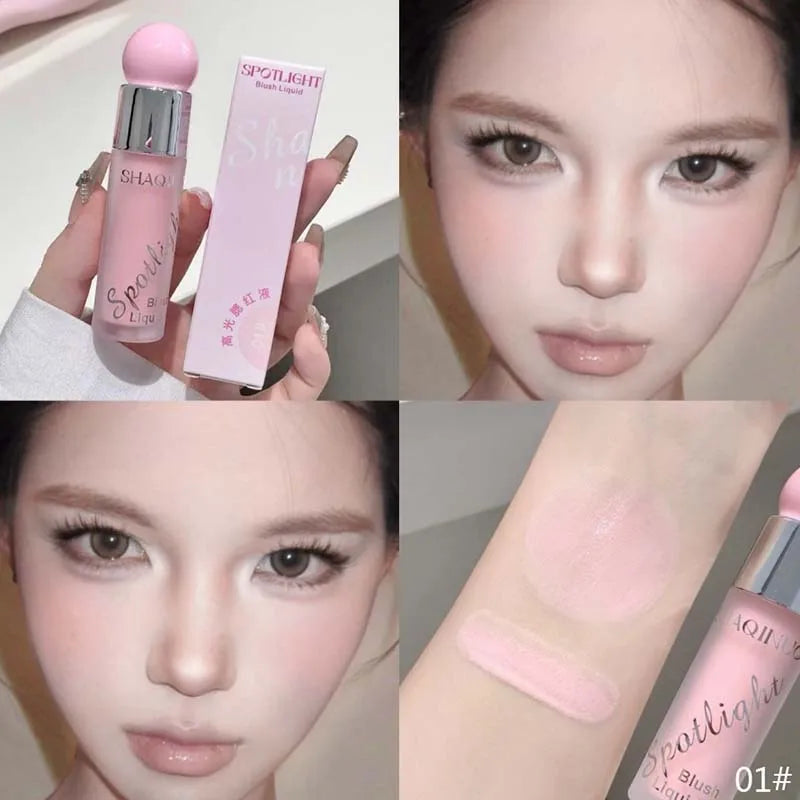 Liquid Blusher Makeup Water Light Jelly Blush Cool Warm Tone NudePink Liquid Rouge Highlighter Brighten Face Korean Style Makeup - AliExpress 66
