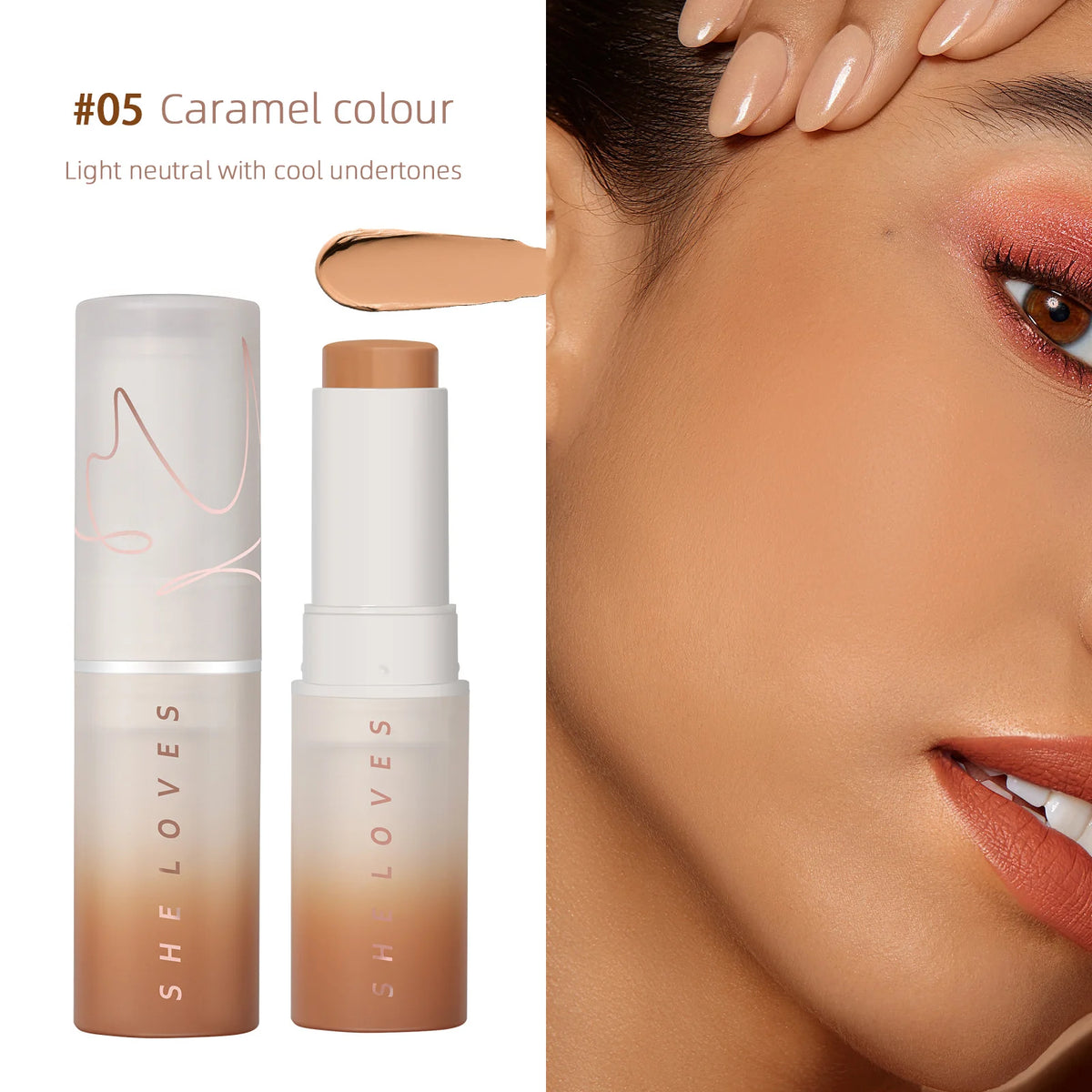 Matte Foundation Stick Full Coverage Face Base Makeup Lightweight Velvet Longlasting Cream Oil-control Hydrated Makeup Cosmetics