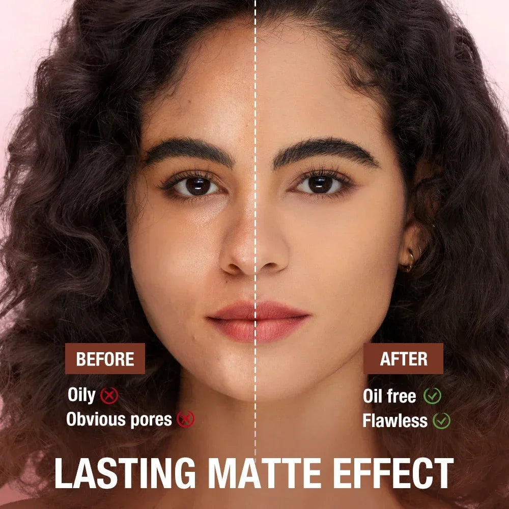 O.TWO.O Face Powder Oil-control 24 Hours Long Lasting Waterproof Matte Face Makeup Cosmetic Setting Compact Powder - AliExpress 66