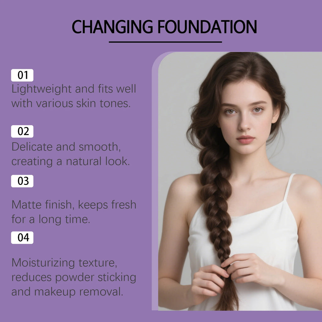 Color Changing Foundation Temperature Sensitive Matte Finish High Coverage Lightweight Hydrating Match Skin Tone Long Lasting - AliExpress 66