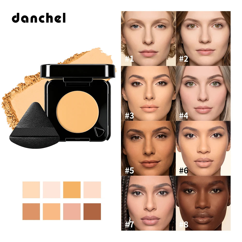 2-In-1 Oil Control & Makeup Setting Pressed Powder Long Lasting Blur Pores Matte Pressed Powder with Phone Grip Woman Cosmetics