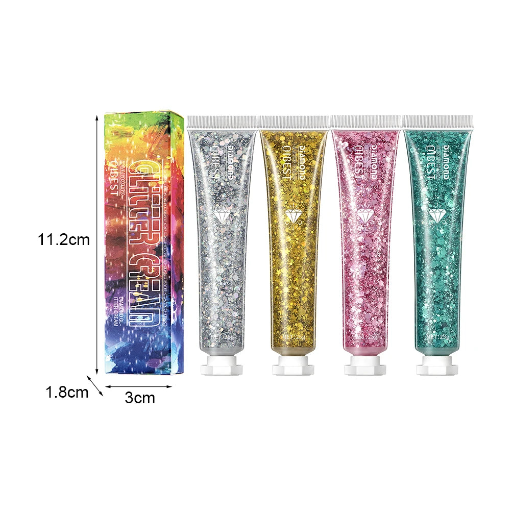 QIBEST 6 Colors Highlighter Powder Glitter Sequins Gel Shimmer Contour Blush Powder Makeup For Face Body Highlight Makeup Tools - AliExpress 66