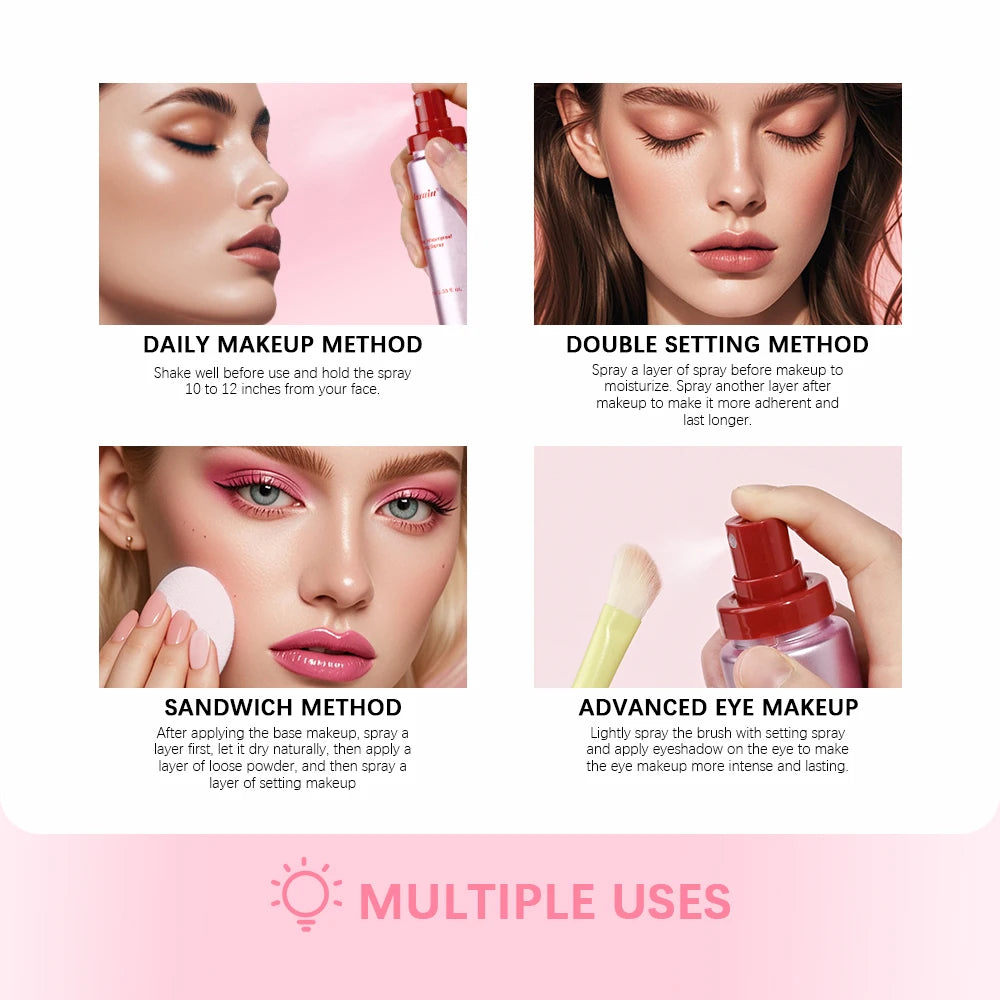Oil Control Setting Powder Spray Set Matte Base Makeup Control Oil Waterproof Make-up Fixer Spray Hide Pores Setting Powder - AliExpress 66