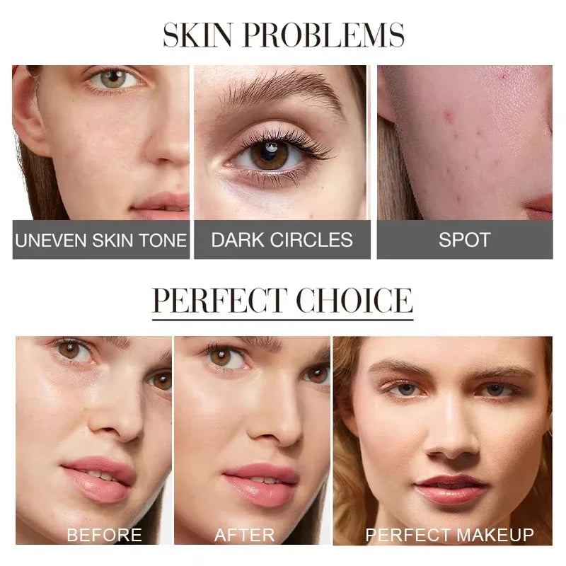 Matte Foundation Cream Stick Multi-Use Eraser Makeup Full Coverage Waterproof Lasting Oil-control Cover Acne Base With Brush - AliExpress 66