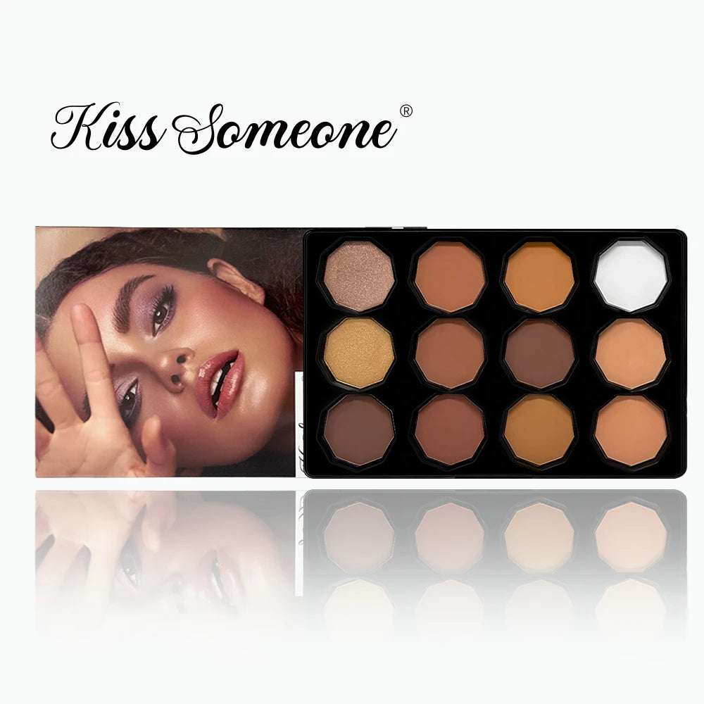 12-color contour palette, blush highlighter contour powder with rich colors suitable for Halloween use - AliExpress 66