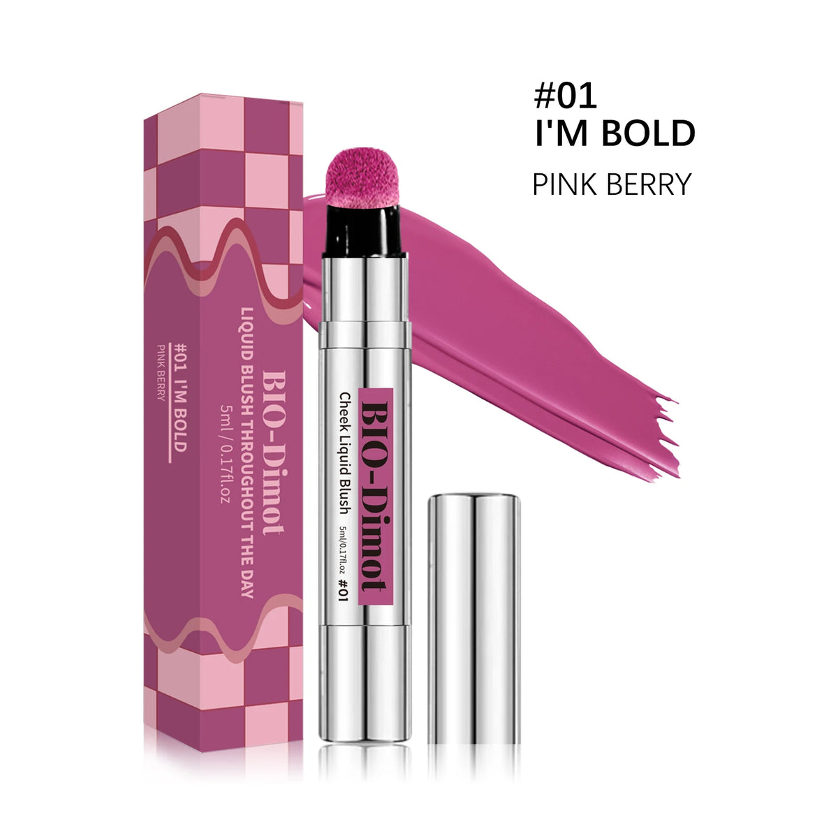 6 Colors Liquid Blush Stick with Sponge Tip Matte Makeup Waterproof Long-Lasting Color Correction Smooth for Lips and Cheeks - AliExpress 66