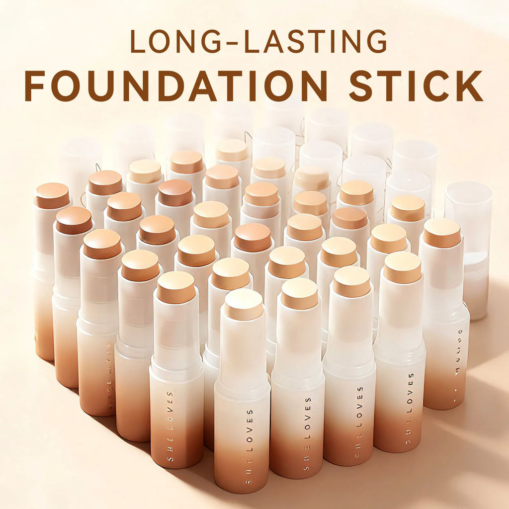 Matte Foundation Stick Full Coverage Face Base Makeup Lightweight Velvet Longlasting Cream Oil-control Hydrated Makeup Cosmetics