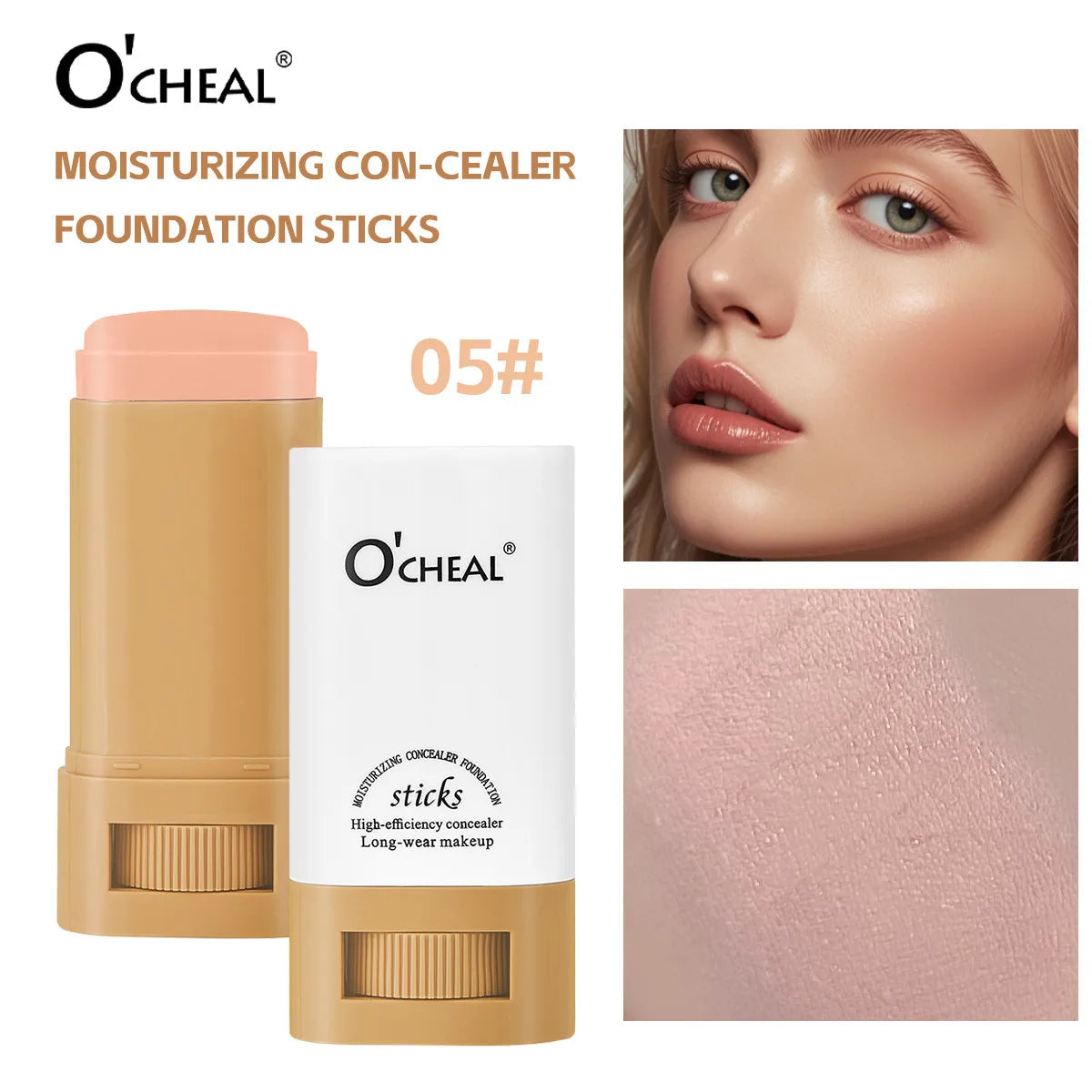 Waterproof Concealer Stick Lightweight Foundation Long Lasting Moisturizing Cover Blemishes Natural Finish Brightening Makeup - AliExpress 66
