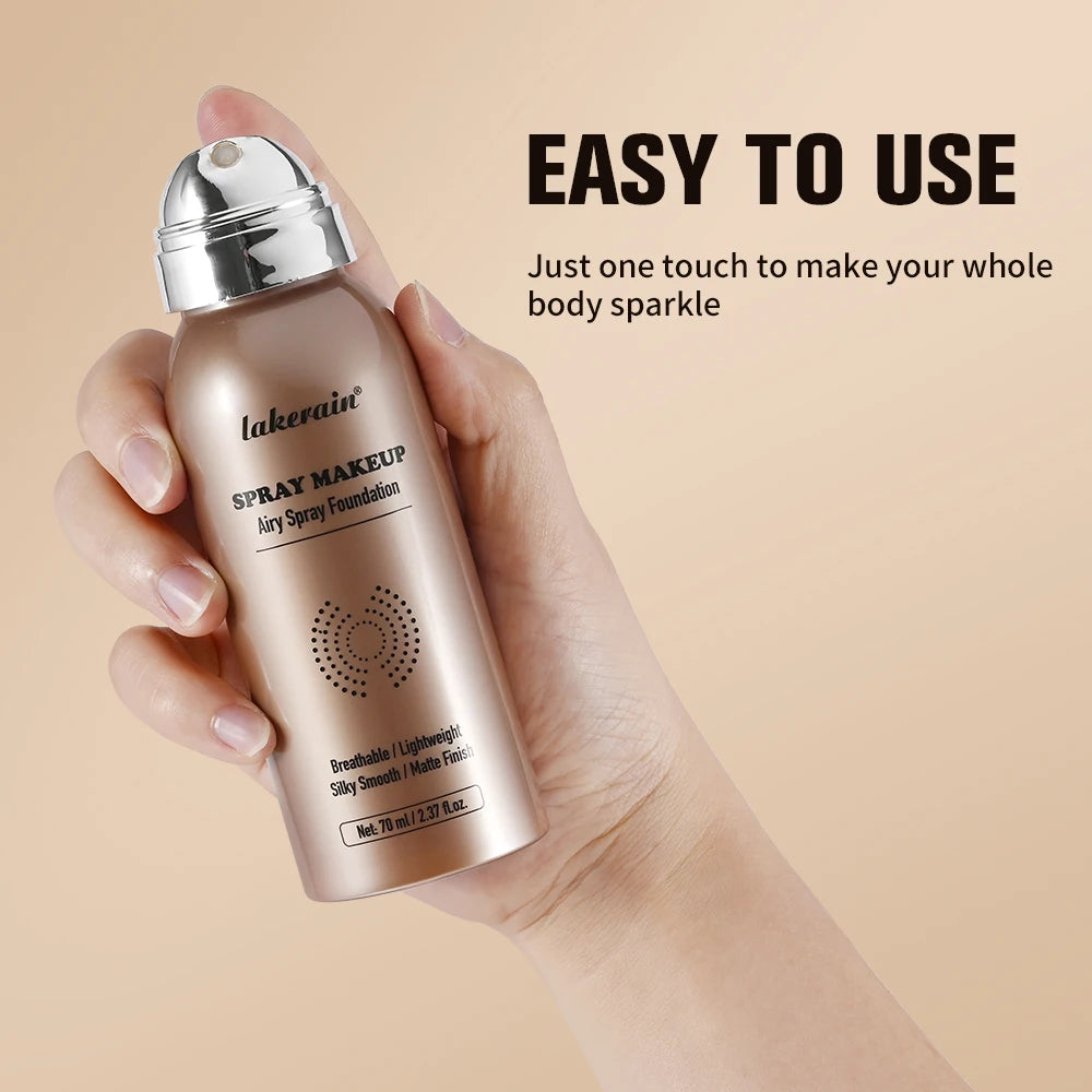 Airy Foundation Spray Waterproof Sweat-resistant Natural Silky Matte Finish Even Skin Tone Breathable Foundation Make-up Spray - AliExpress 66