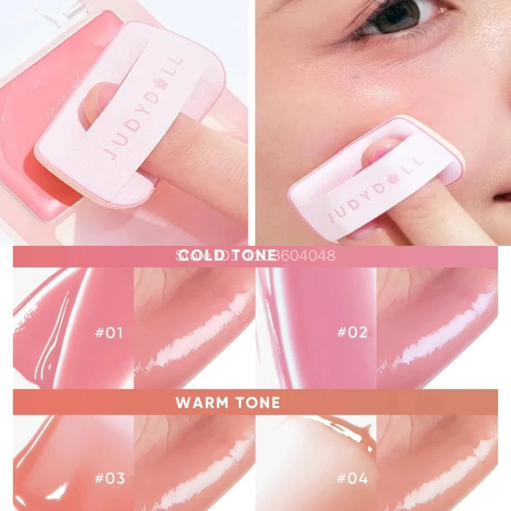 Judydoll Water Light Cream Hydrating Blush Multi Purpose Moisturizing High Light Expanding With Puff Long-lasting Face Makeup - AliExpress 66
