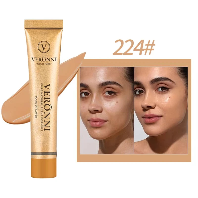 Concealer Makeup, 14 Shades Full Coverage Concealer Tube, Long Lasting Waterproof Concealer for Dark Circles, Acne Scars, Tattoo