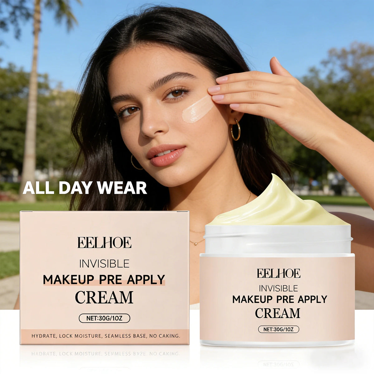 Pre Primer Invisible Makeup Waterproof Minimize Pore Brightening Skin Tone Natural Isolation Pre Apply Cream Primer Makeup 30g - AliExpress 66