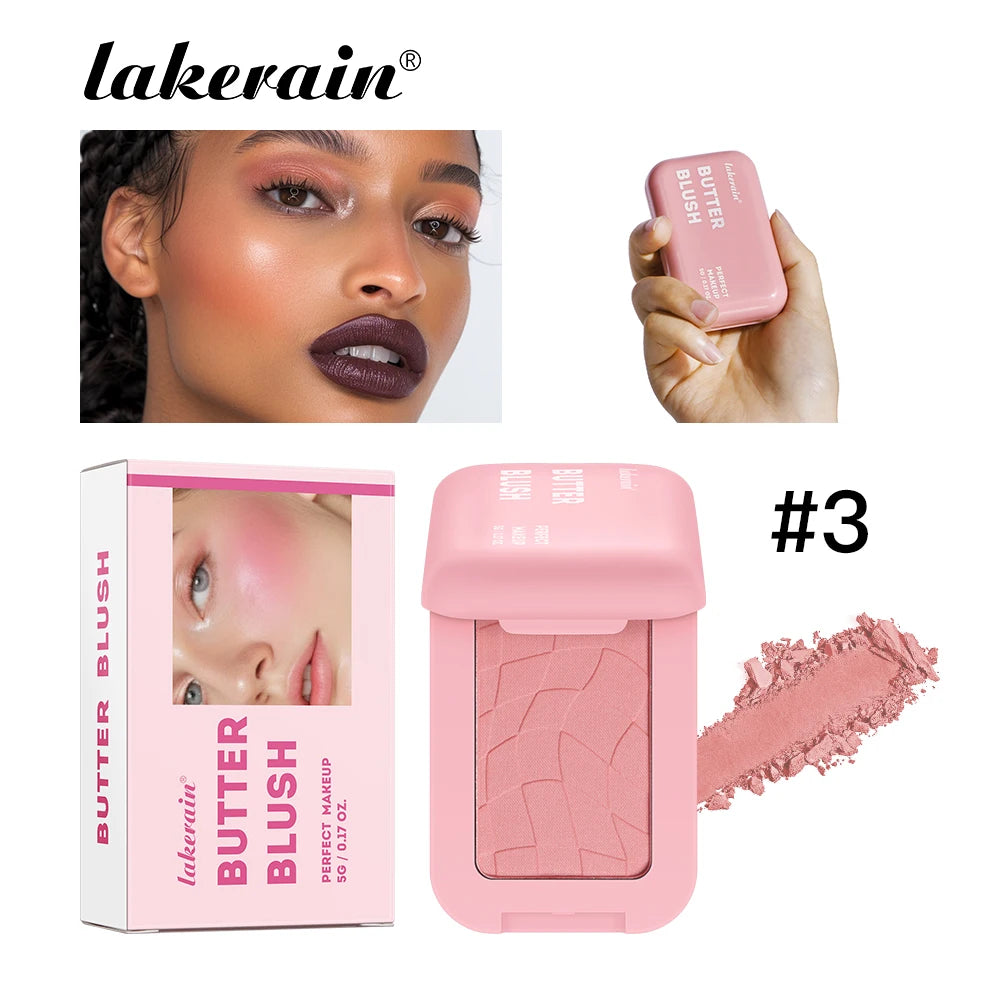 Lakerain Butter Blush Sweat-proof Waterproof Long-lasting Makeup Effect Brightening Even Skin Tones Face Contouring Cosmetics - AliExpress 66