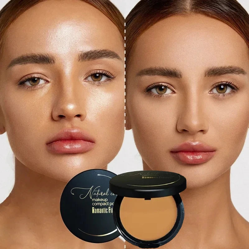 Setting PowderOil ControlBrightening Concealer Matte Waterproof Long-lasting No Smudge Compact Makeup for Women Girls Daily Use - AliExpress 66