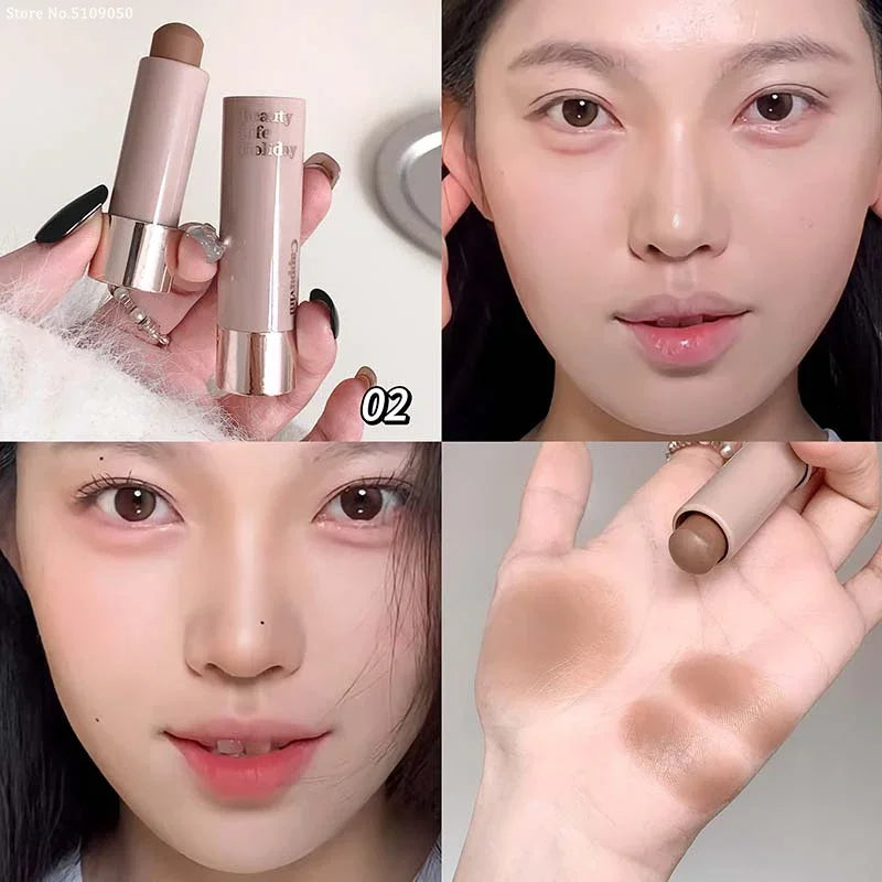 Moisturizing Silky Three-dimensional Contour Stick Lasting Natural Matte Single Color Suitable for Nose Shadow Makeup Contour