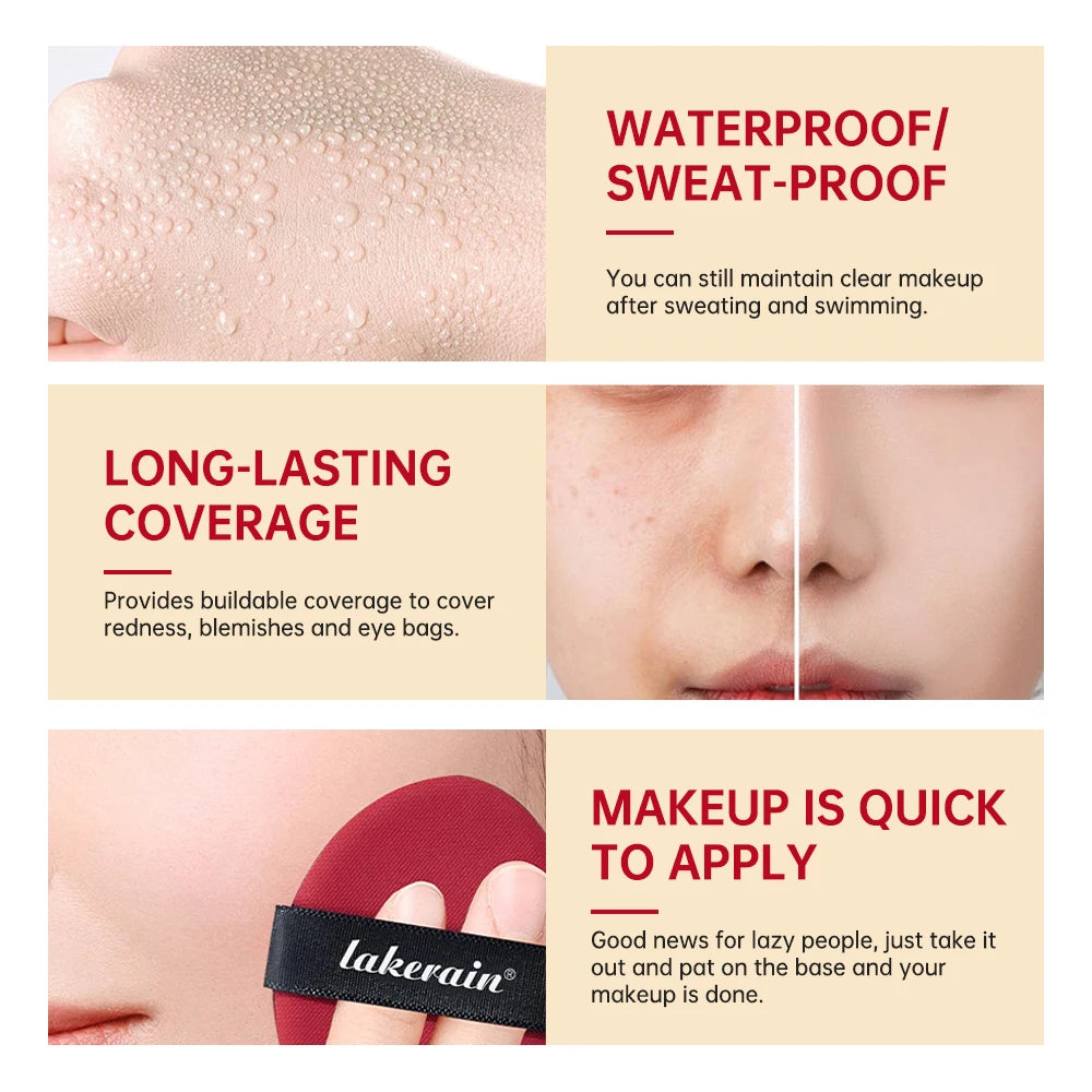 Lakerain Cushion Foundation Semi-Matte 72-Hour Wear