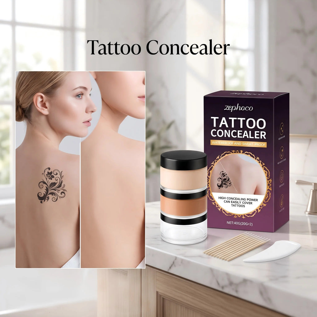 Tattoo Concealer Full Coverage Concealer for Tattoos Scars Even Skin Tone Waterproof Cover Acne Scarring Sweatproof Body Makeup