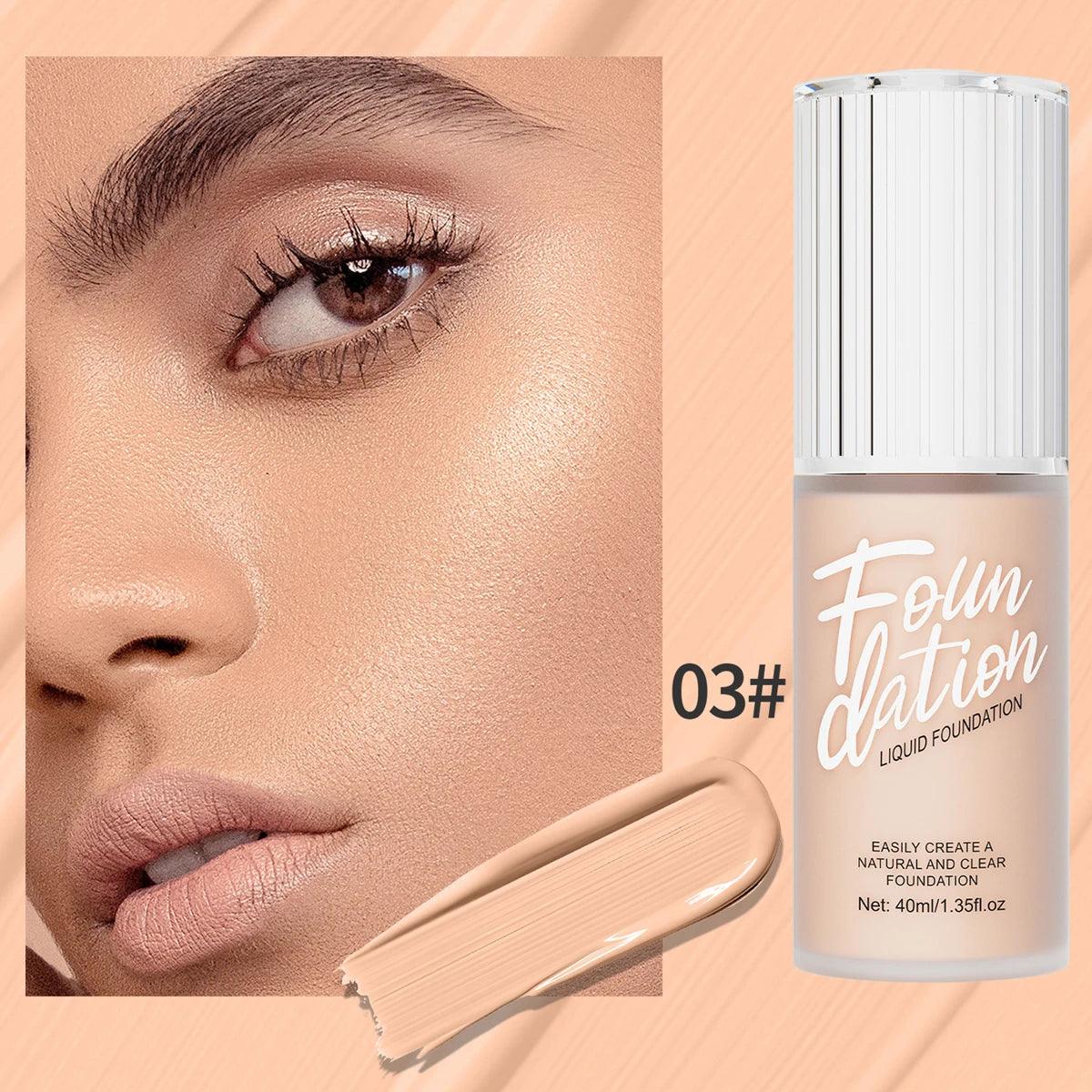 Waterproof Matte Liquid Foundation Provides Strong Coverage for Dark Circles Brightens and Evens Skin Tone and Doesn T Cake - AliExpress 66