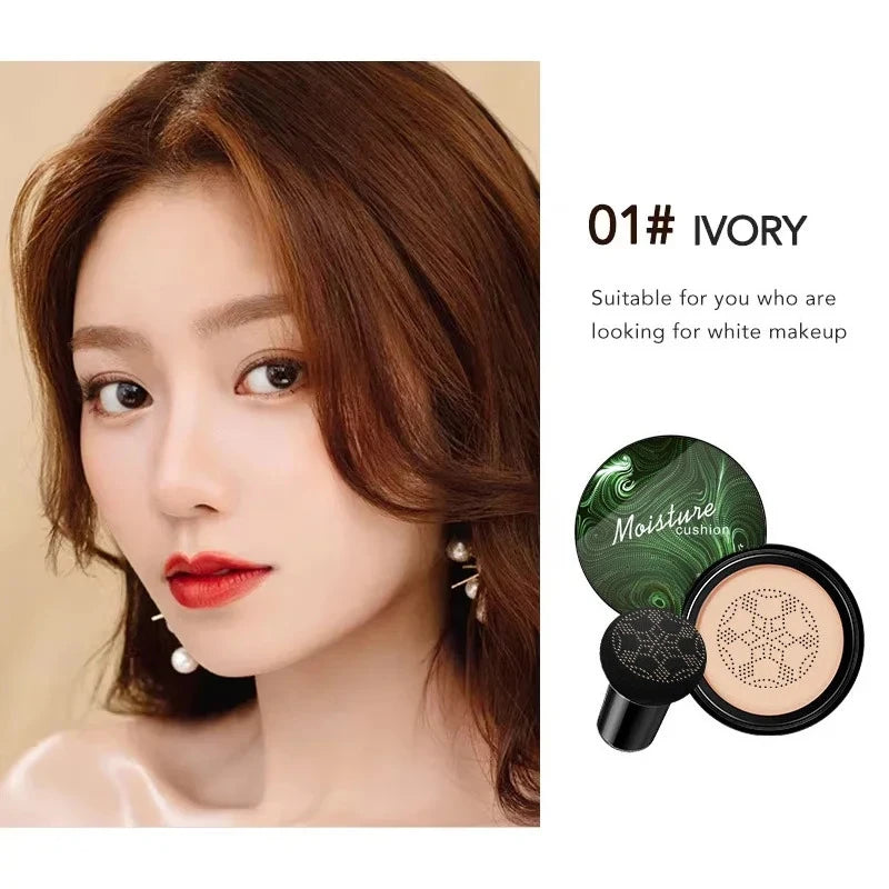 Ocheal BB Cream Air Cushion Compact Make Up Foundation Concealer Cream for Face Cosmetics Makeup Mushroom Head Puff - AliExpress 66