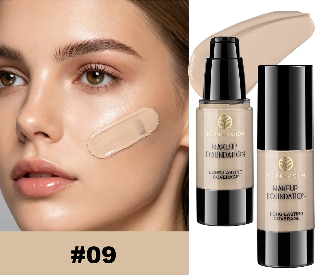 Long-Lasting Waterproof Liquid Foundation with Oil Control & Moisturizing, High Coverage Sweat-Resistant Concealer for Women, - AliExpress 66