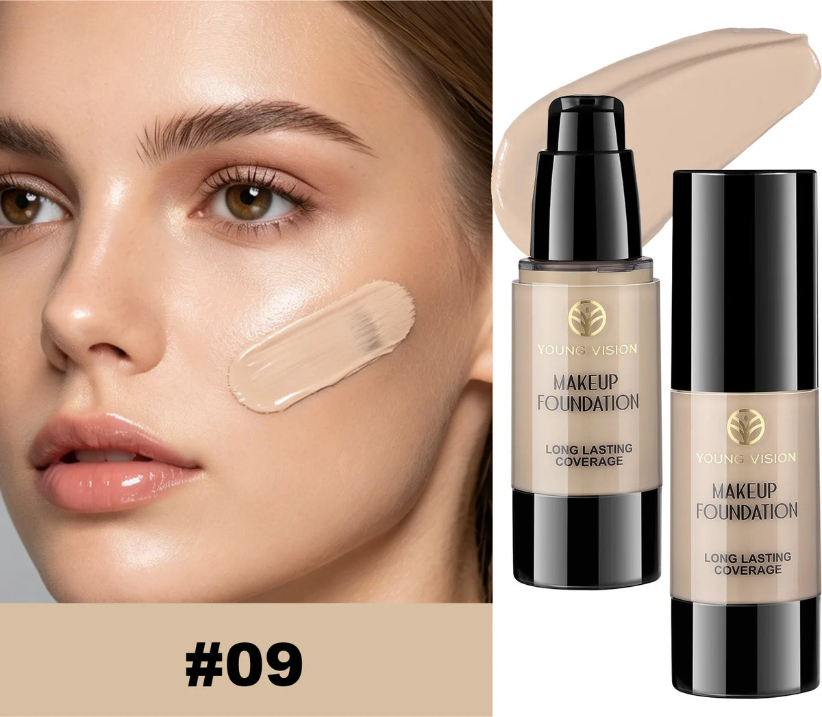 Long-Lasting Waterproof Liquid Foundation with Oil Control & Moisturizing, High Coverage Sweat-Resistant Concealer for Women, - AliExpress 66