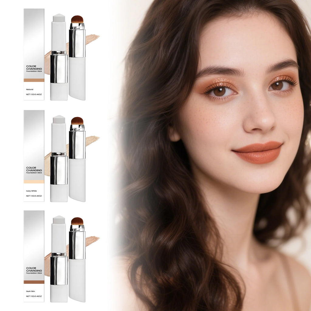 Two-in-One Color-Changing Foundation Stick Long Lasting Lightweight Natural Makeup Fresh and Non-greasy Full Coverage Makeup 13g - AliExpress 66
