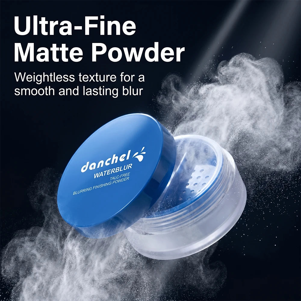 Water Blur Talc-Free Blurring Finishing Powder Long Moisturizing Smooth Refined Even Skin Soft Focus Hides Pores Setting Powder