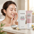 Viareline Glow Primer Makeup Base Spf 50 for Face Brightening Anti UV Protection Oil Control Nicotinamide Invisible Pore Primer