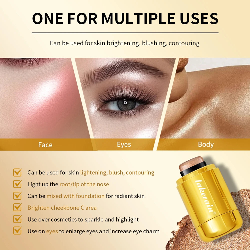 4Colors Highlighter Stick Brightening Skin Tone Contouring Natural Stereo Concealer Blush Multi-Purpose Stick - AliExpress 66