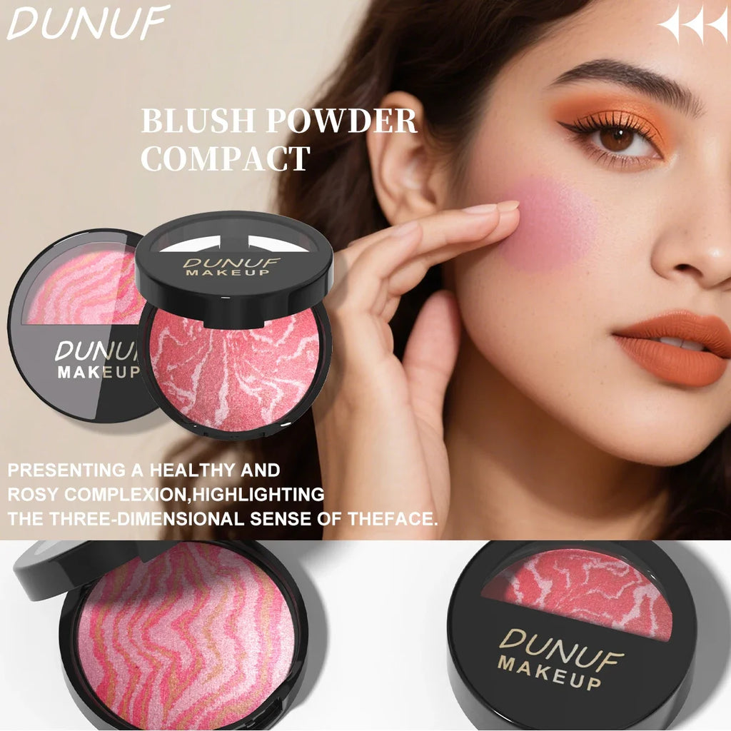 3 Color Blush Palette Waterproof Lightweight Breathable Long Lasting Smooth Baked Powder Blusher Correcting Foundation 60g - AliExpress 66