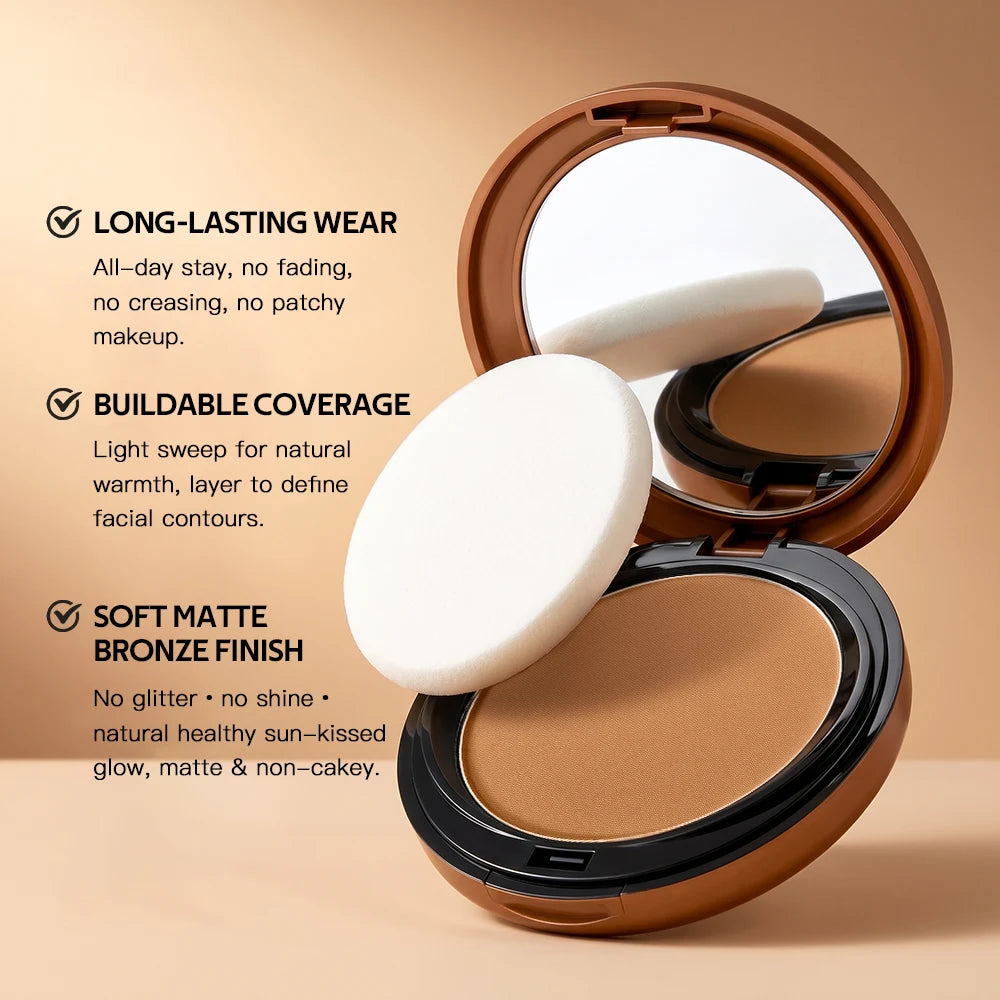 Matte Bronzing Powder 6 Shades Natural Warm Tone Buildable Contour Smooth Blendable Compact Travel Size Makeup For Face - AliExpress 66