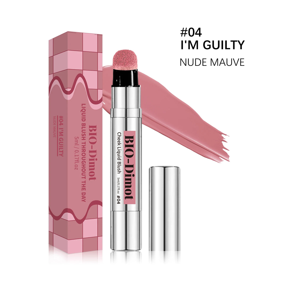 6 Colors Liquid Blush Stick with Sponge Tip Matte Makeup Waterproof Long-Lasting Color Correction Smooth for Lips and Cheeks - AliExpress 66