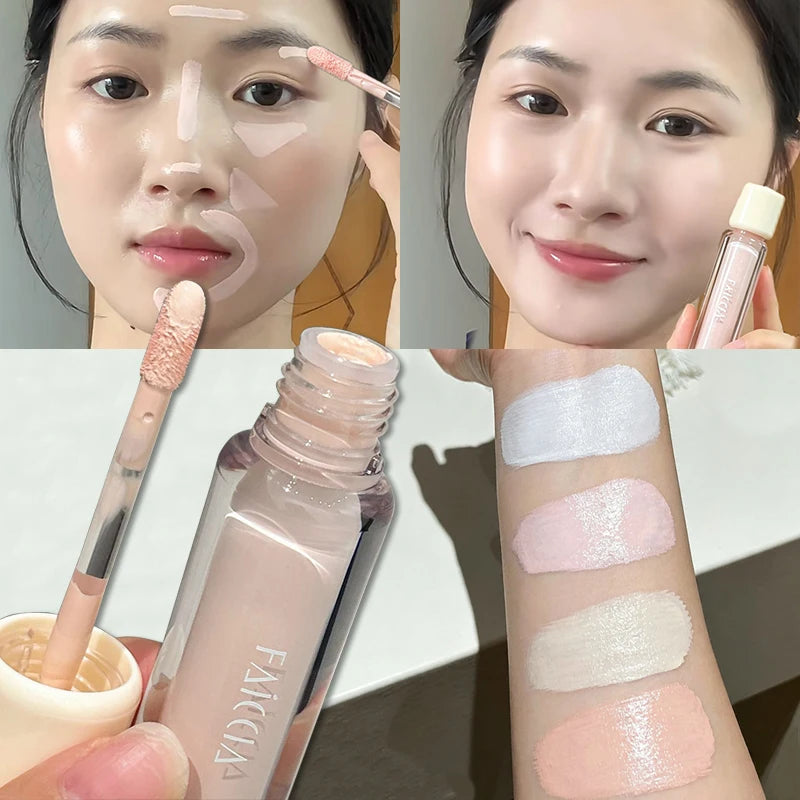 4 Colors Brightening Concealer Liquid Coverage for Dark Circles & Spots Lasting Lightweight Hydrating Foundation Face Makeup - AliExpress 66