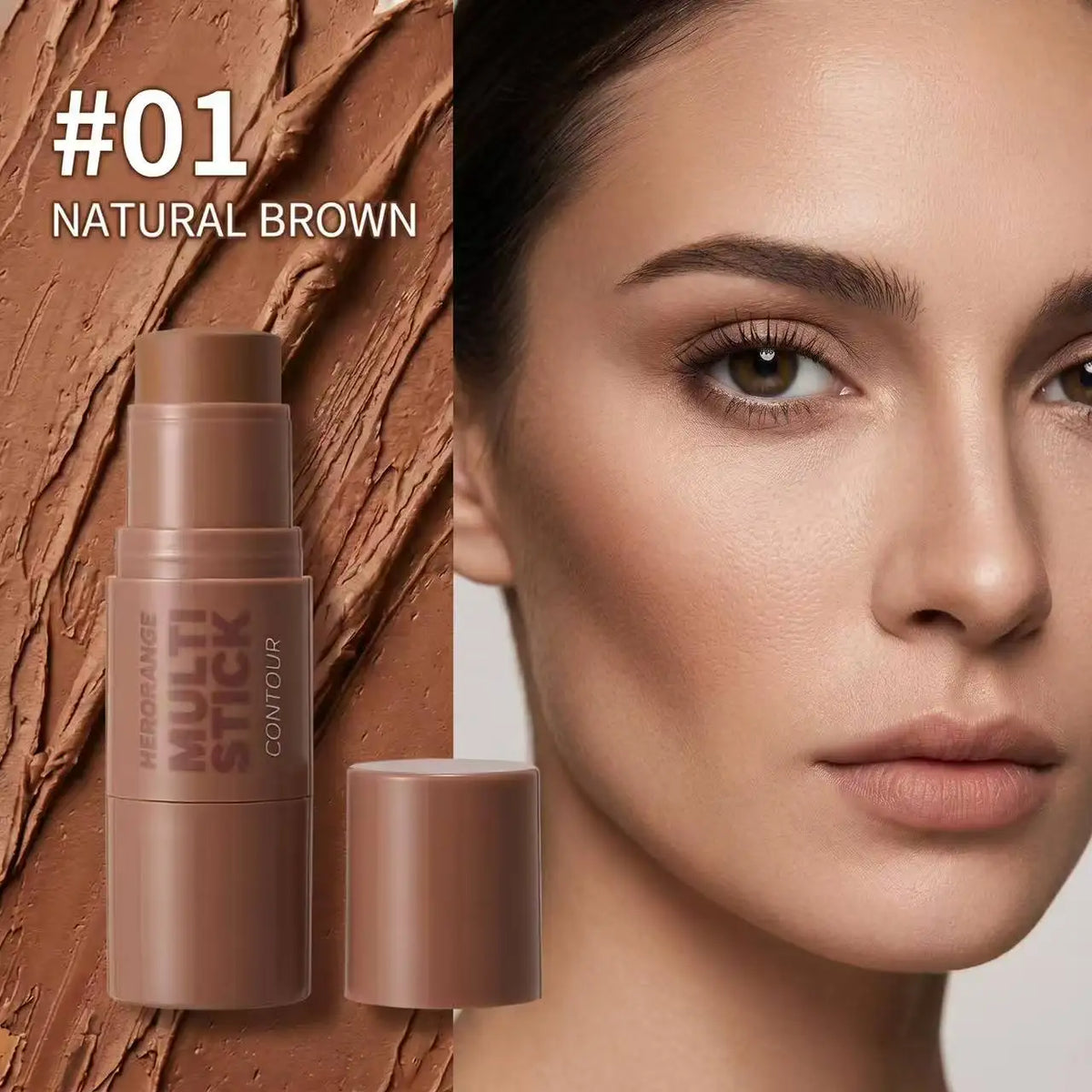 Herorange Dual Tip Face Sculpting Stick Natural Shading Highlight Create Slim V Face Beginner Daily Cosmetic