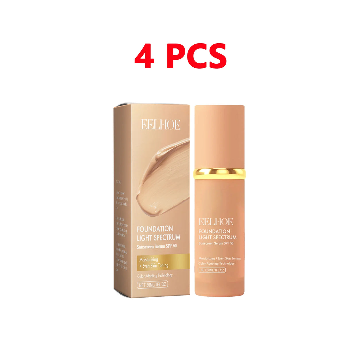 4 in 1 Color Changing Foundation Liquid with SPF 50 - Moisturizing Medium Full Coverage Concealer Daily Waterproof & Sweatproof - AliExpress 66