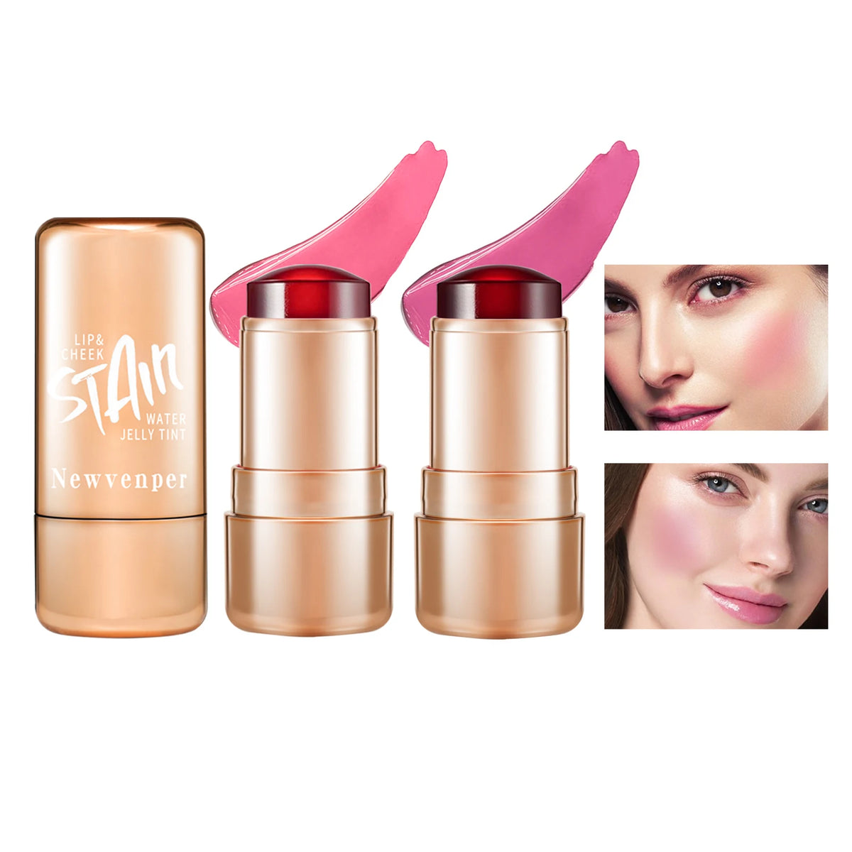 Durable Waterproof Water Jelly Tint Blush Stick for Face and Lips£¬Non-Sticky£¬Long Lasting£¬Moisturizing£¬Nourishing - AliExpress 66