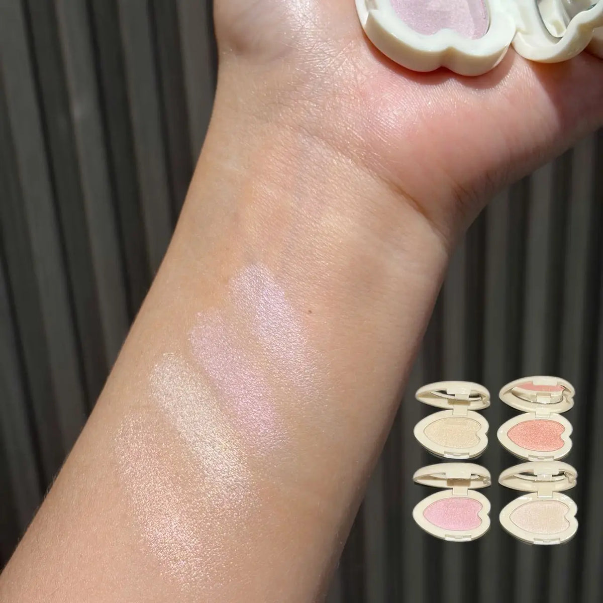 Monochrome Highlighter Eyeshadow Palette Long-lasting Natural Glossy Effect Brighten Face Waterproof Shimmer Diamond High Gloss - AliExpress 66